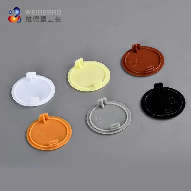 Furniture Hardware Hinges - Penutup Dekoratif Engsel Furnitur Plastik Bulat