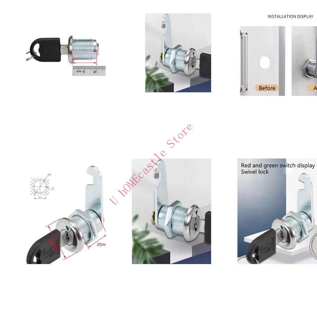 Zinc Furniture Hardware - 63HF 2set Kunci Kamera Laci Kunci