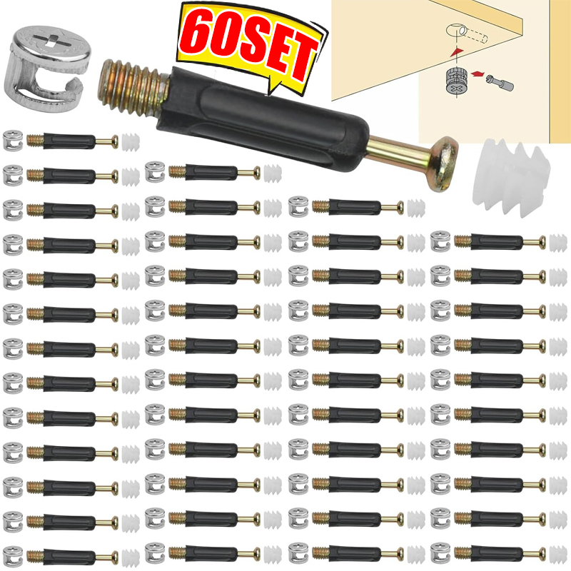 Cam Lock Nut - Sekrup Penghubung Furnitur 3 in 1,