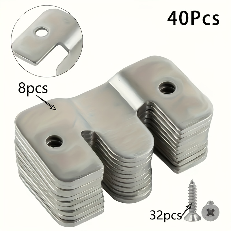 Furniture Interlocking Hardware - Kit Braket Pemasangan Interlocking Stainless Steel