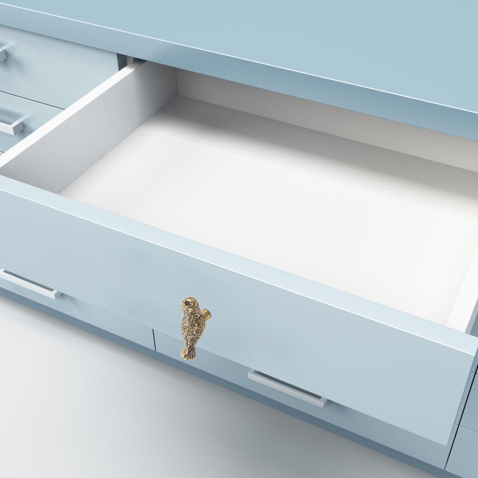 Unique Furniture Hardware - 2 Buah Kenop Lemari Kuningan Bentuk