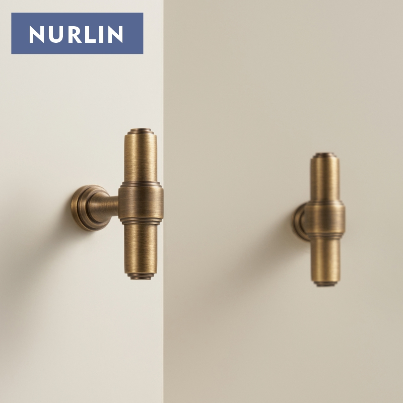 Furniture Hardware Nut - Nurlin Kuningan Padat Perancis Retro Perunggu