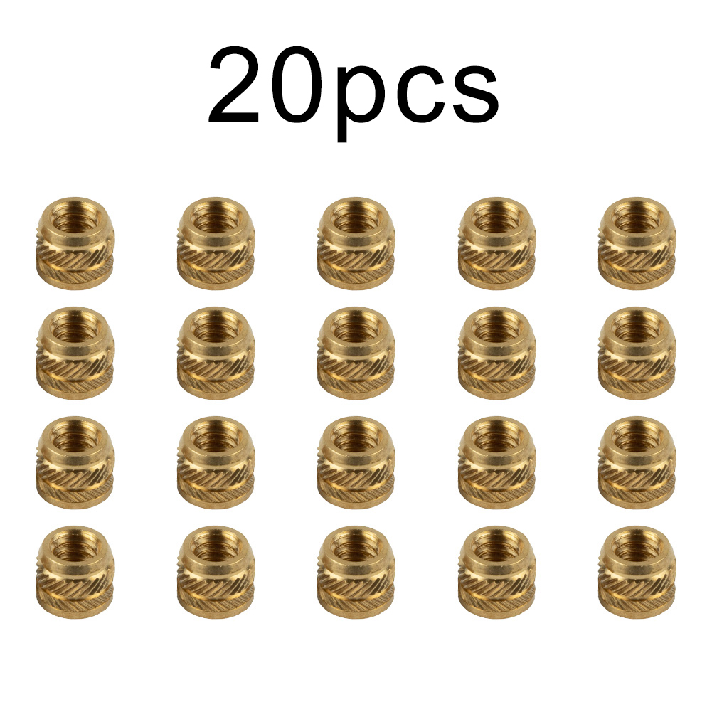 Cam Lock Nut - 20 buah mur kuningan 1/4-20 ulir