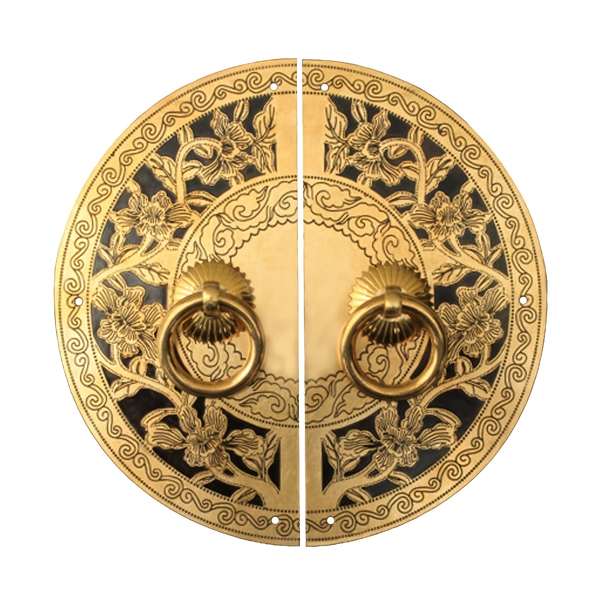 Furniture Hardware Vintage - Pengetuk Tarik Gagang Pelat Kait Kuningan