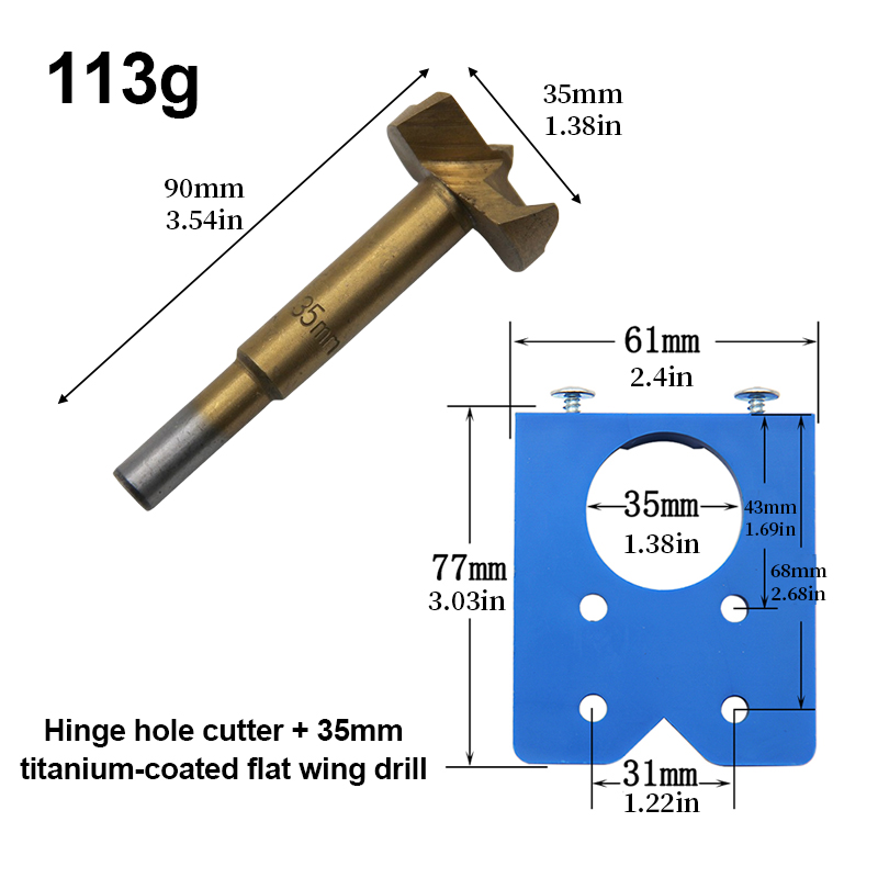 Jig Pembuat Lubang Engsel 35mm - Furniture Hardware Hinges ulasan dan harga
