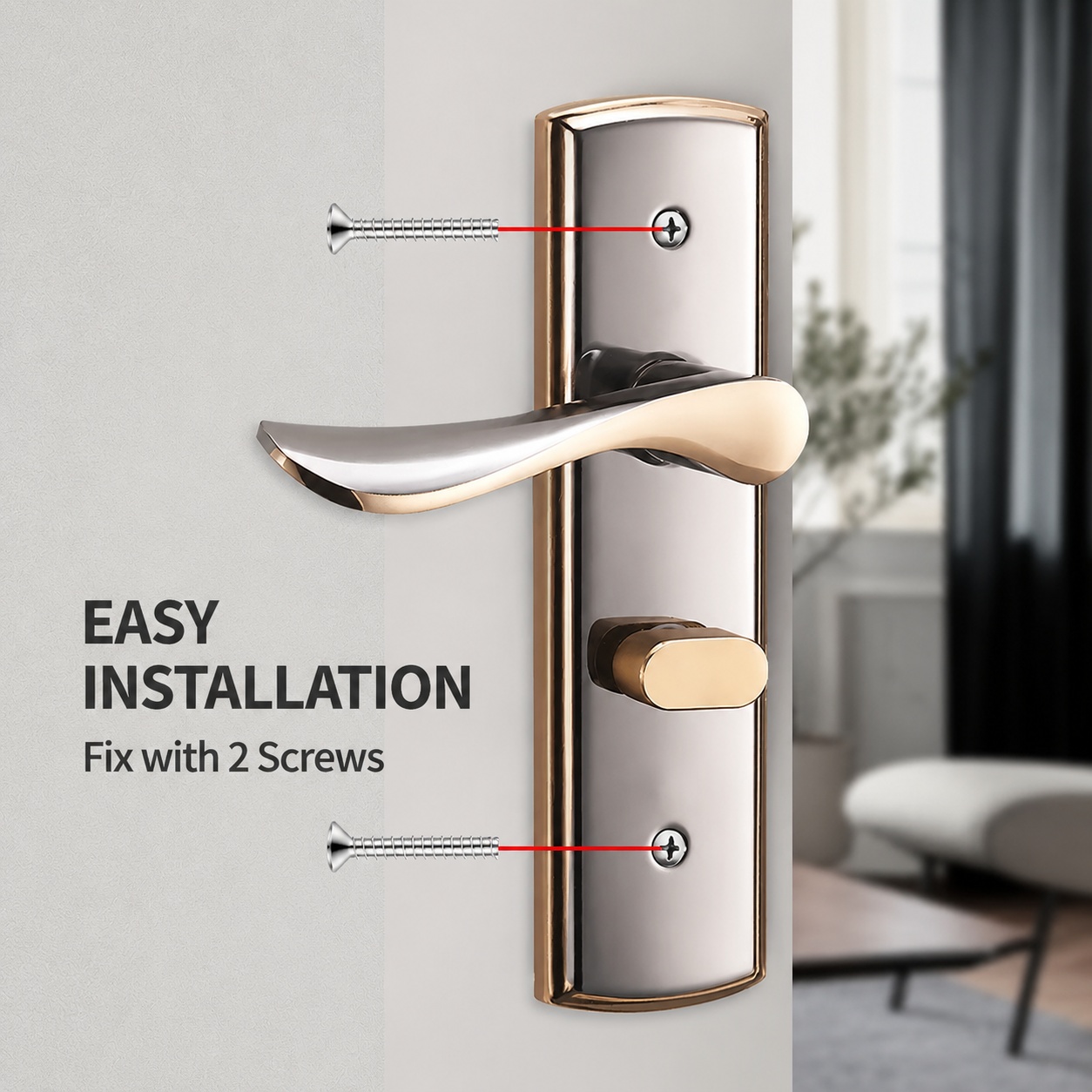 Kunci Pintu Interior Kamar Tid - Furniture Hardware Vintage ulasan dan harga