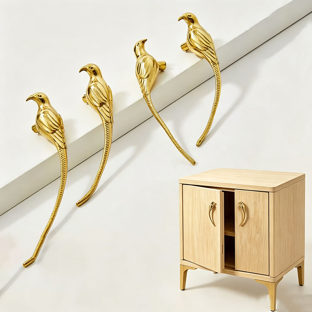 Gagang Laci Burung Emas - Gaga - Unique Furniture Hardware ulasan dan harga