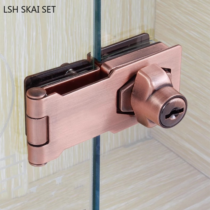 Kunci pintu kaca No-punch laya - Furniture Hardware Store ulasan dan harga