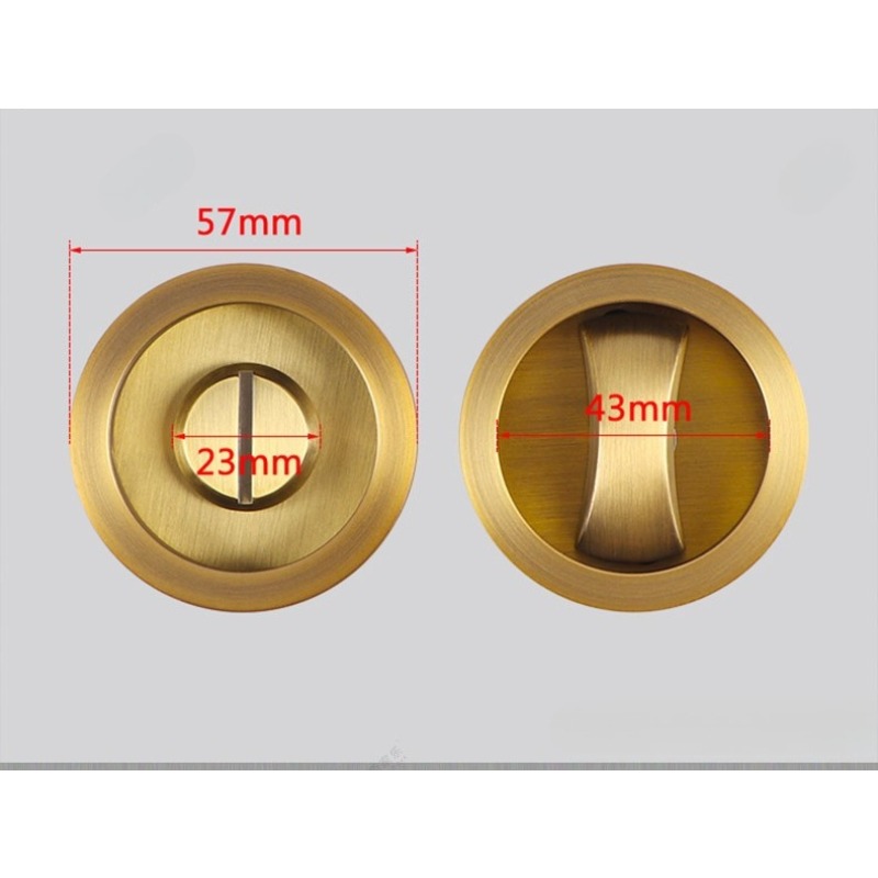 Kunci Pintu Geser Modern Tak T - Zinc Furniture Hardware ulasan dan harga
