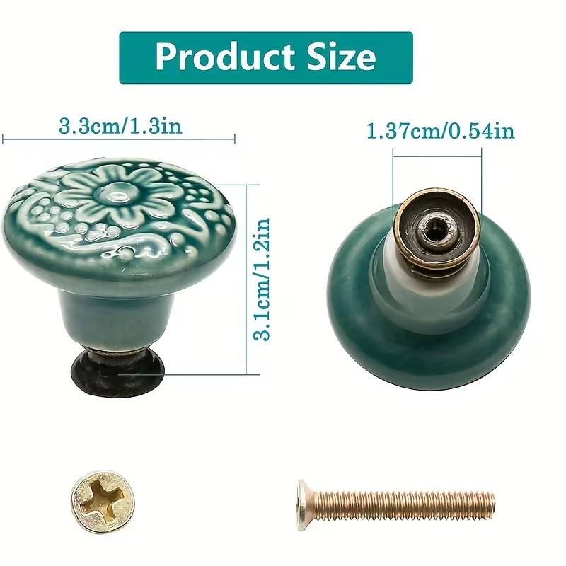 12 buah kenop kabinet keramik, - Furniture Hardware Nut ulasan dan harga