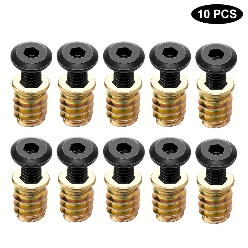 10 Buah Kit Alat Kombinasi Mur - Furniture Hardware Nut ulasan dan harga