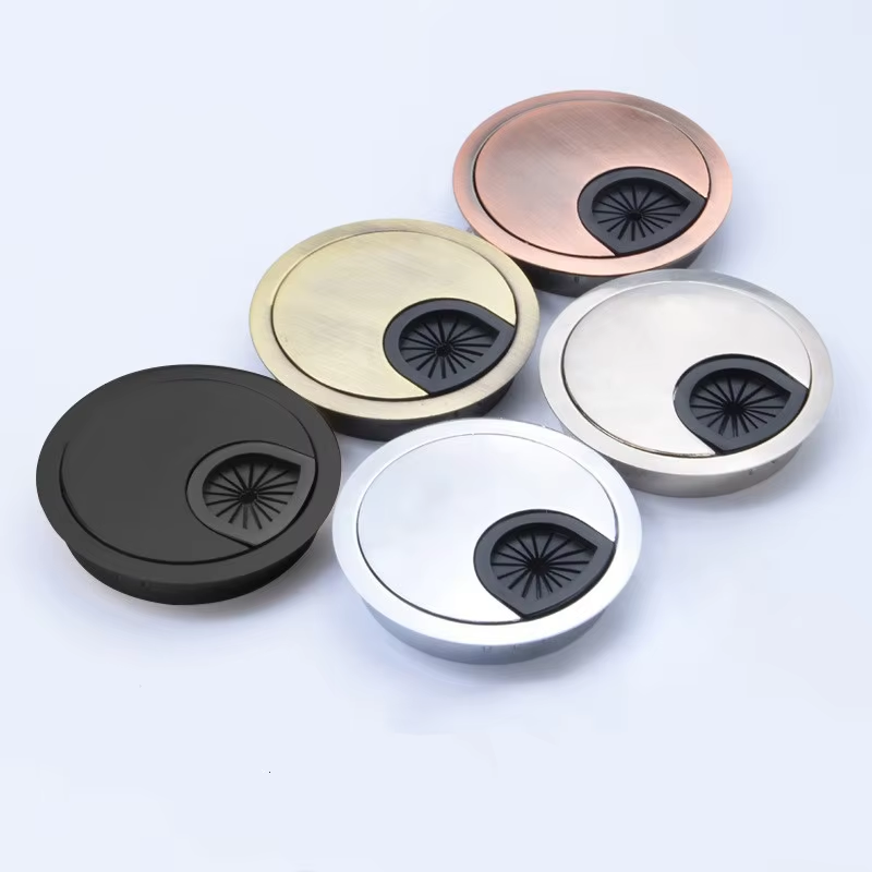 Pelat Penutup Lubang Kabel Bul - Zinc Furniture Hardware ulasan dan harga