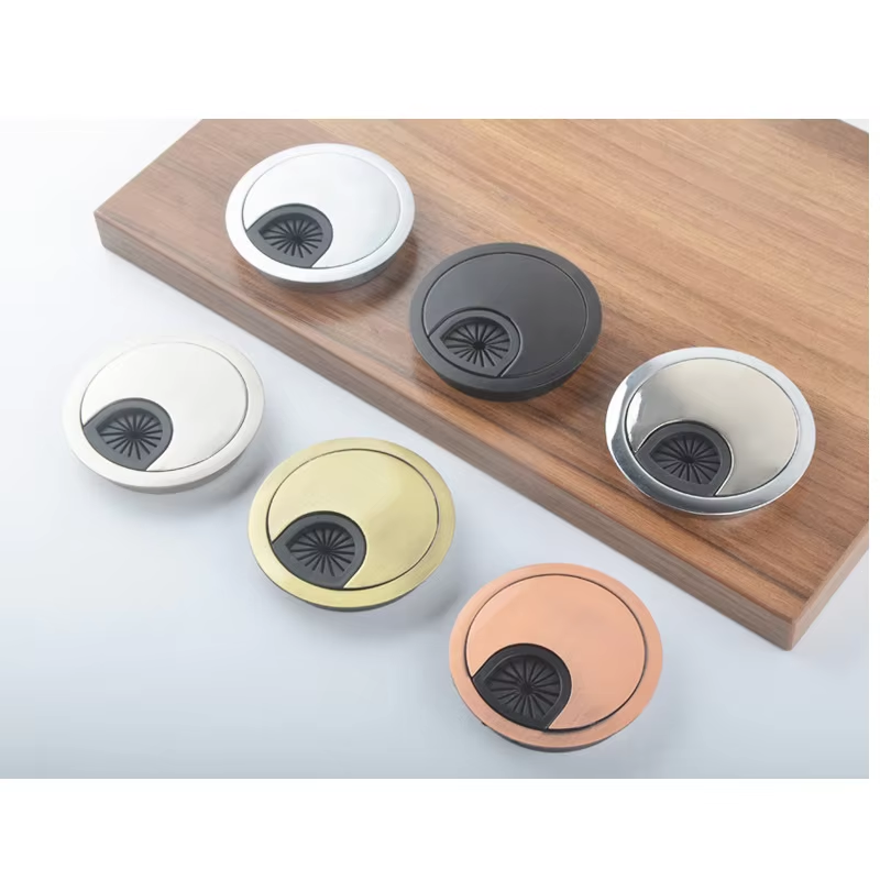 Pelat Penutup Lubang Kabel Bul - Zinc Furniture Hardware ulasan dan harga