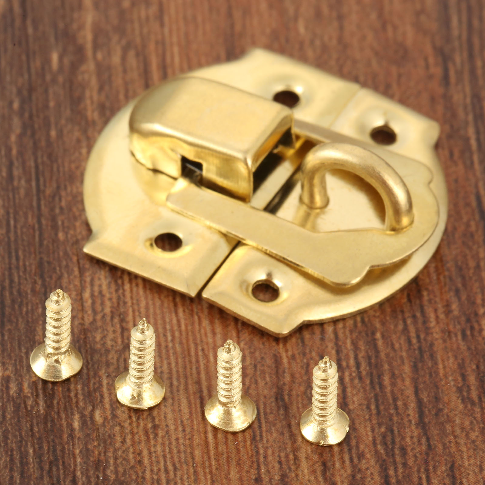 10 Buah Gesper Kotak Emas deng - Furniture Hardware Vintage ulasan dan harga