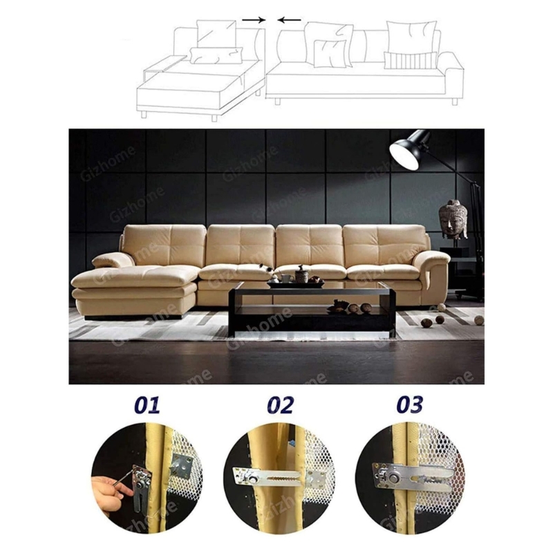 6 Buah Bagian Penghubung Sofa  - Furniture Interlocking Hardware ulasan dan harga