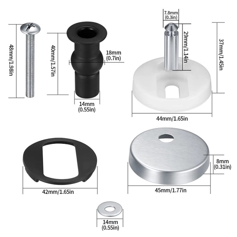 2 Buah Engsel Dudukan Kloset,  - Furniture Hardware Hinges ulasan dan harga