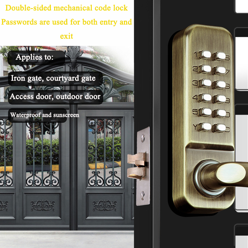 Kunci Password mekanis tanpa k - Zinc Furniture Hardware ulasan dan harga