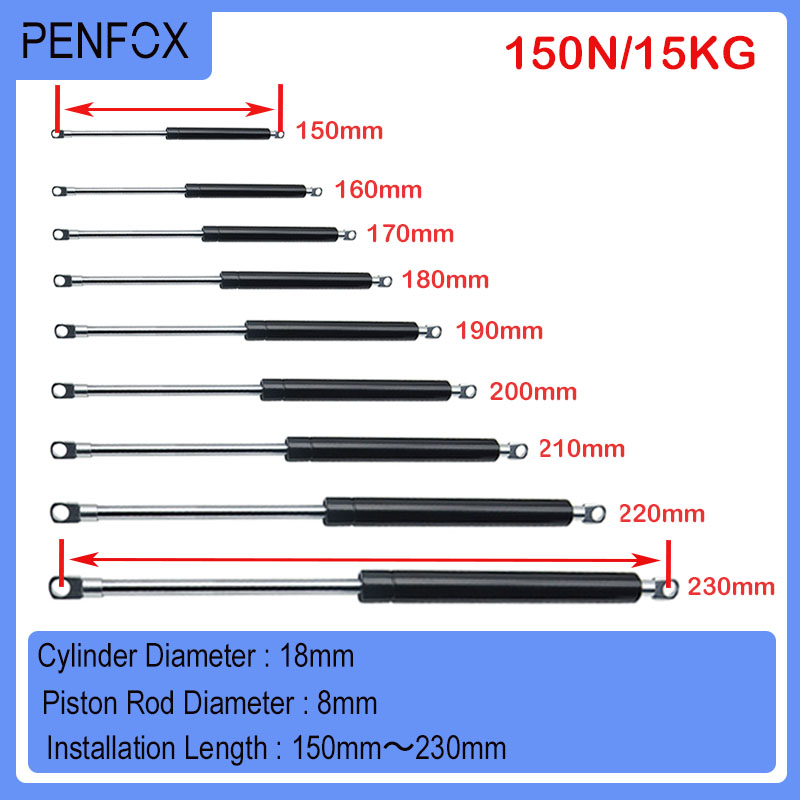1PC 150-230mm 15kg/150N Penyan - Furniture Hardware Hinges ulasan dan harga